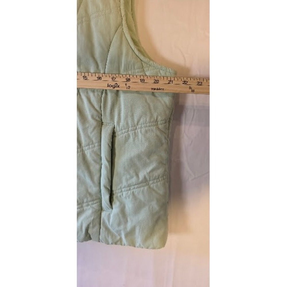 NorthStyle Women XL Sage Green Quilted Vest Full Zip Pockets Sleeveless Jacket - Picture 6 of 7